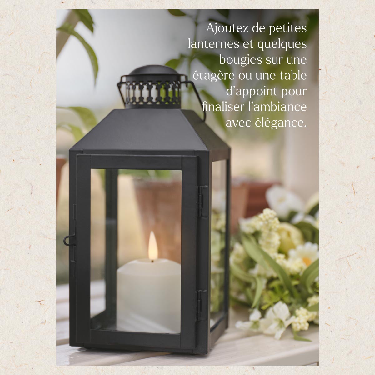 Lanternes lumineuses pour intérieur et extérieur