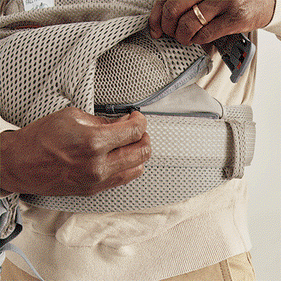 Porte-bébé Harmony Gris Beige Mesh 3D de BabyBjörn