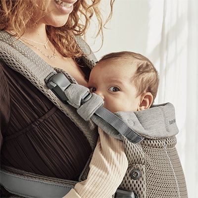 Porte-bébé Harmony Gris Beige Mesh 3D de BabyBjörn