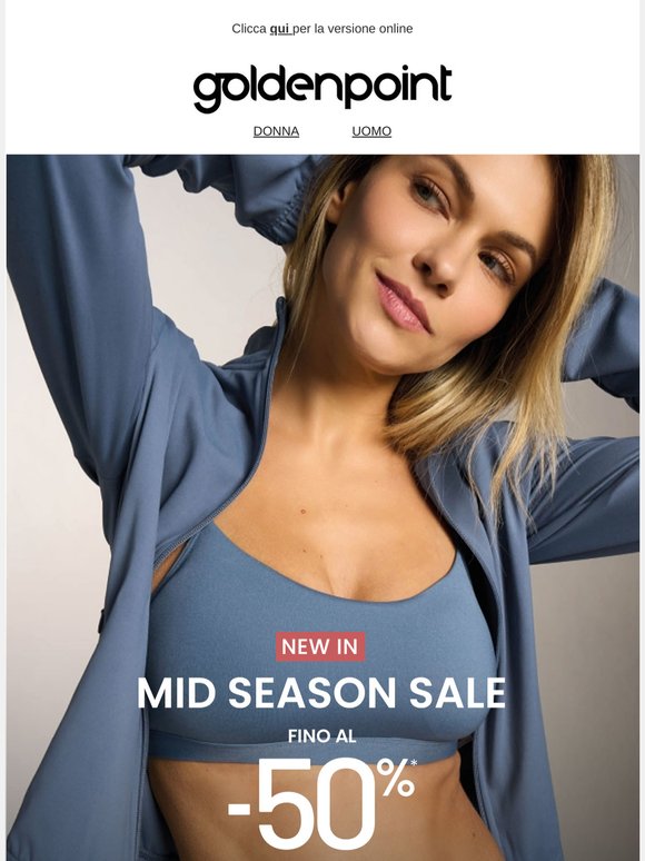 New In: Mid Season Sale fino al -50% 🔥