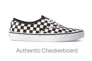 Authentic Checkerboard Sneakers in Black/White