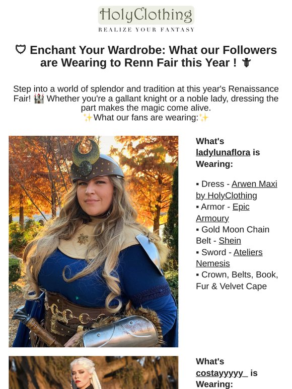 ⚔️ Top Renn Faire Looks This Year  🗡
