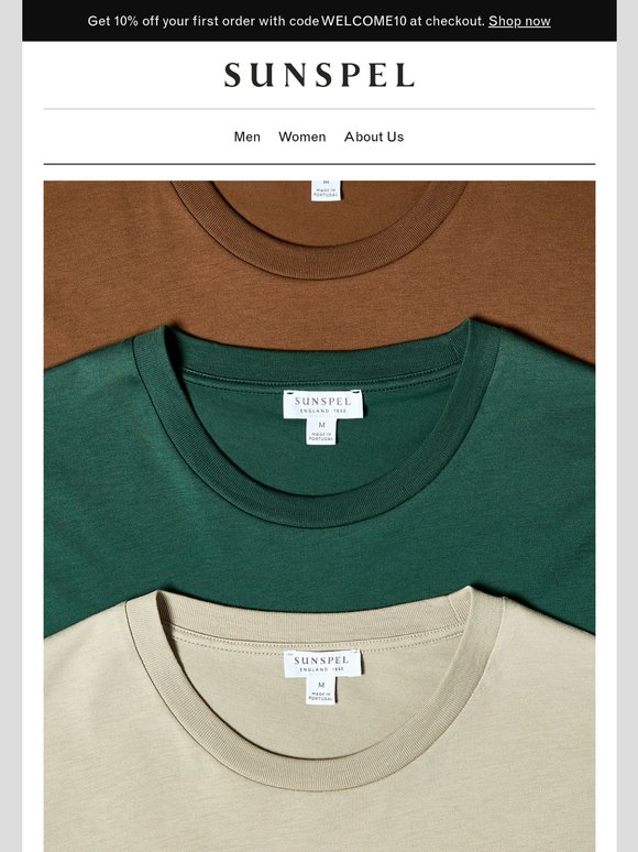 The Riviera T-shirt in New Colours