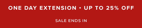 Final day to save up to 25% off with code MOMSDAY