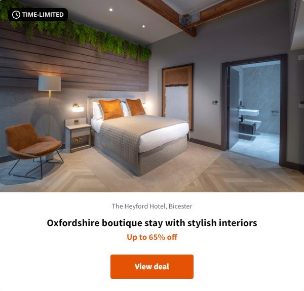 Oxfordshire boutique stay with stylish interiors