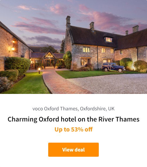 Charming Oxford hotel on the River Thames