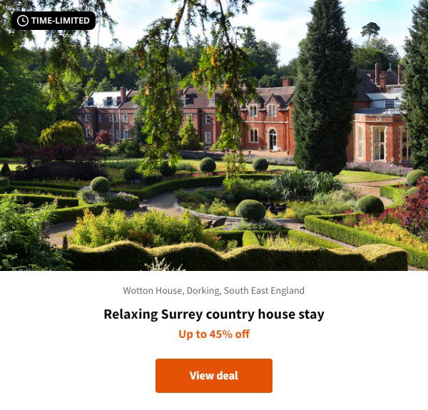 Relaxing Surrey country house stay