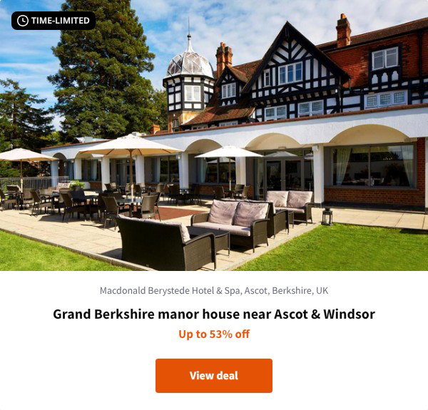 Grand Berkshire manor house near Ascot & Windsor