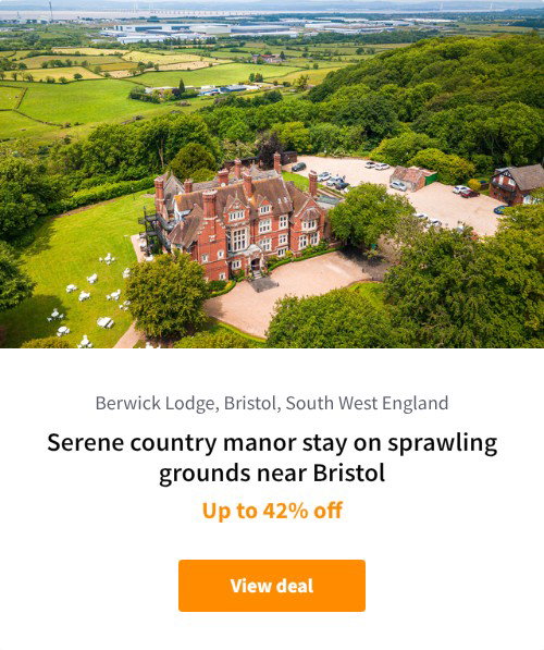 Serene country manor stay on sprawling grounds near Bristol