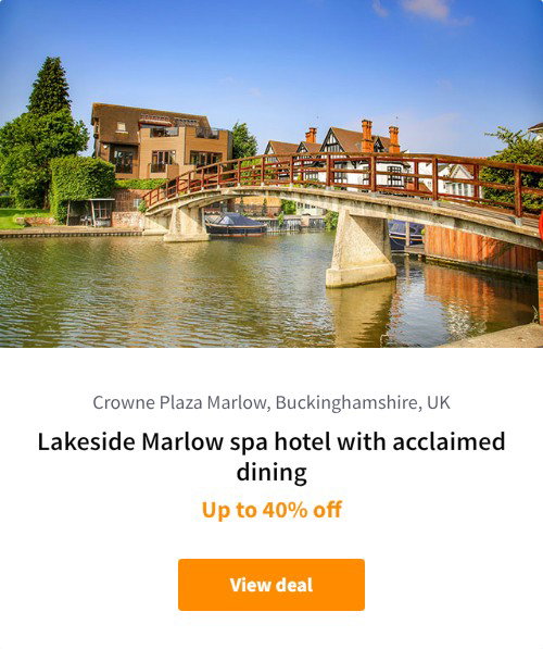Lakeside Marlow spa hotel with acclaimed dining