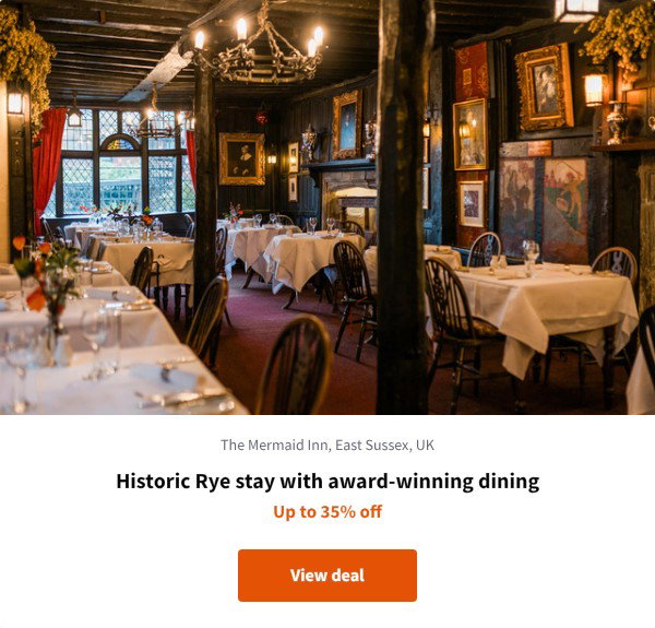 Historic Rye stay with award-winning dining