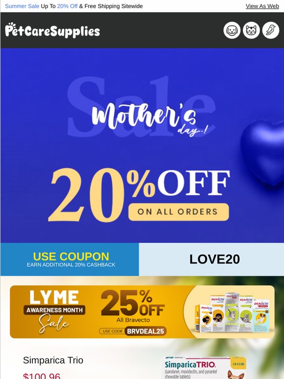 Ticks Love Pets, Pets Love Bravecto. Save 20% Off Today