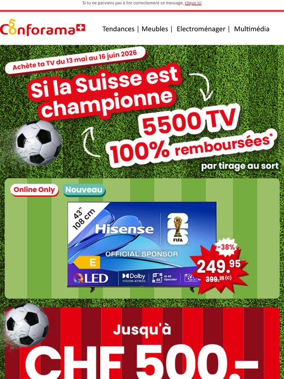 5500 TV remboursées à 100% : tente ta chance !