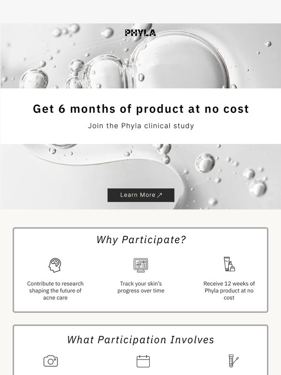 Now enrolling: Acne Clinical Study Participants