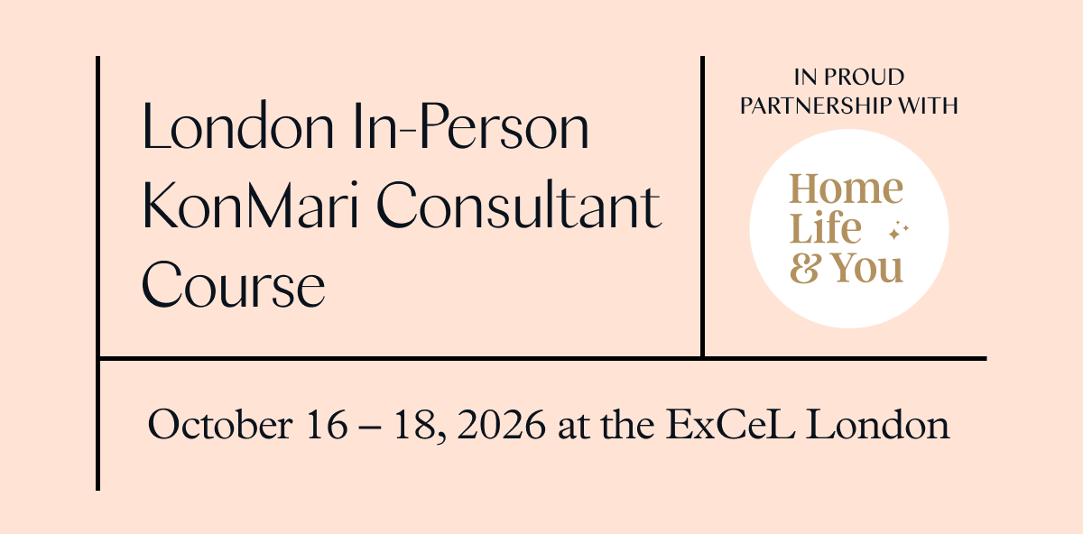 London In-Person KonMari Consultant Course (October 16-18, 2026 at the ExCeL London)