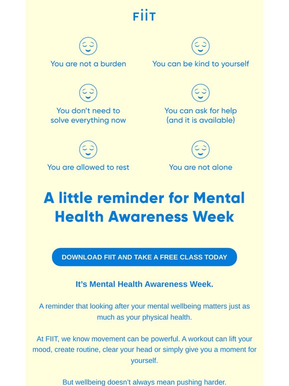 Mental Health Awareness Week 💙