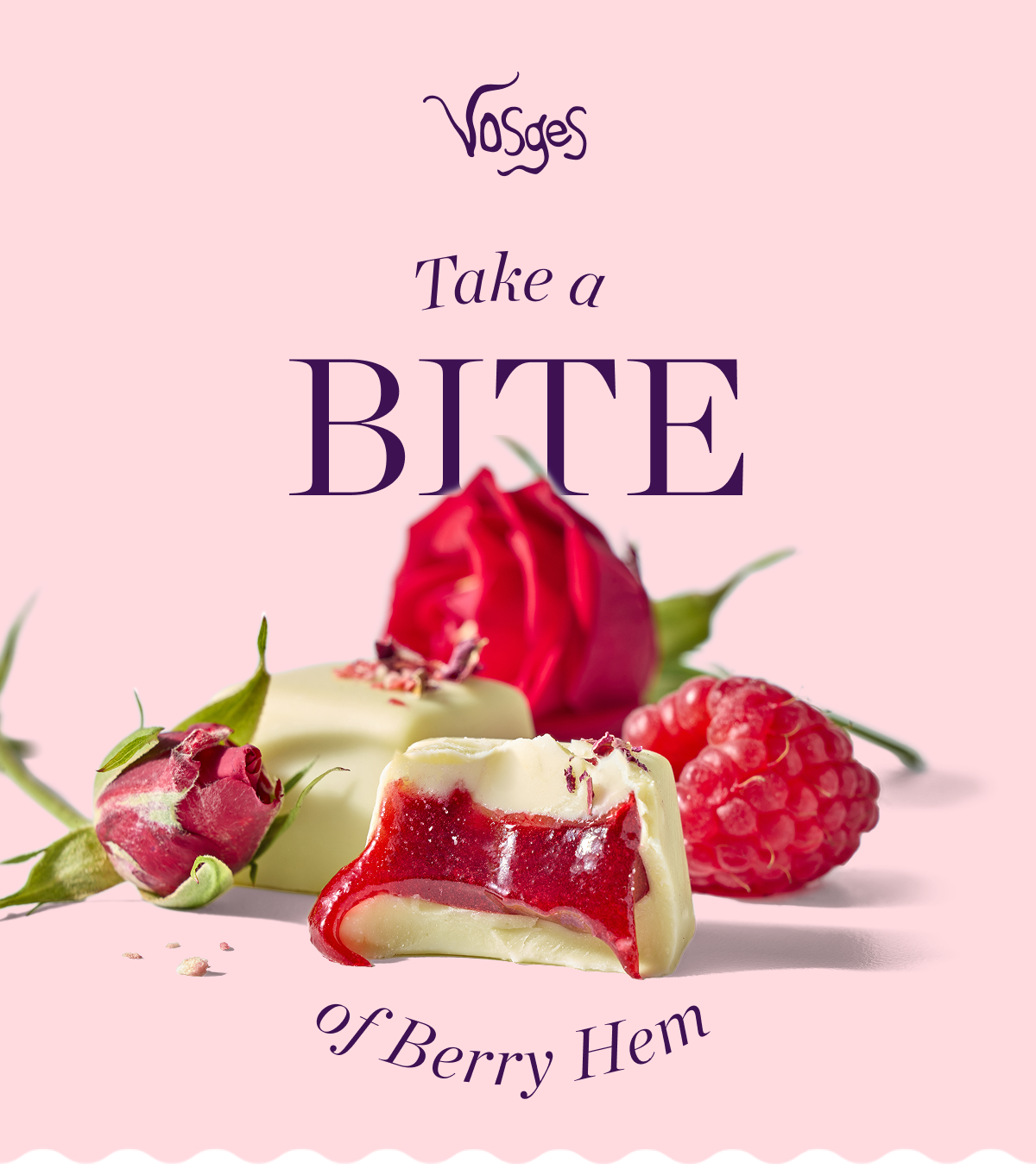 Vosges: Take a BITE of Berry Hem in the Vosges Sampler.
