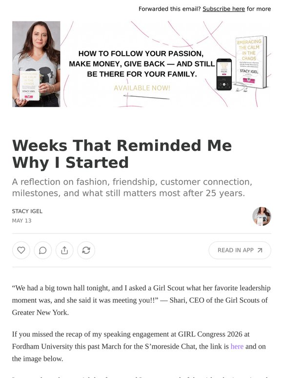 Weeks That Reminded Me Why I Started