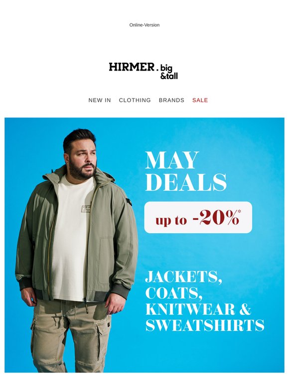 Up to 20% Off Knitwear, Sweats, Jackets & Coats
