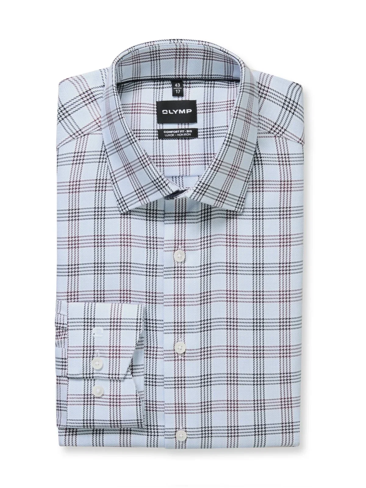 Luxor, Comfort Fit, Cotton Shirt with Check Pattern