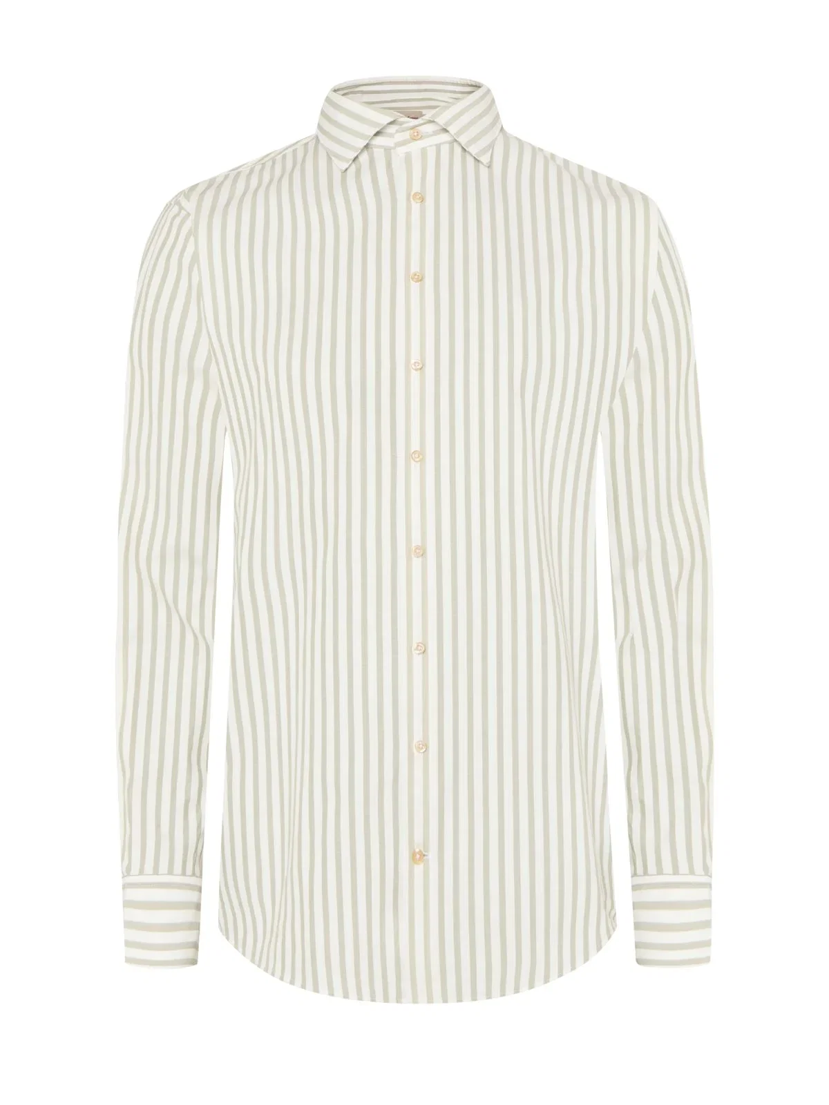 Striped shirt in Twofold Super Cotton with Kent collar