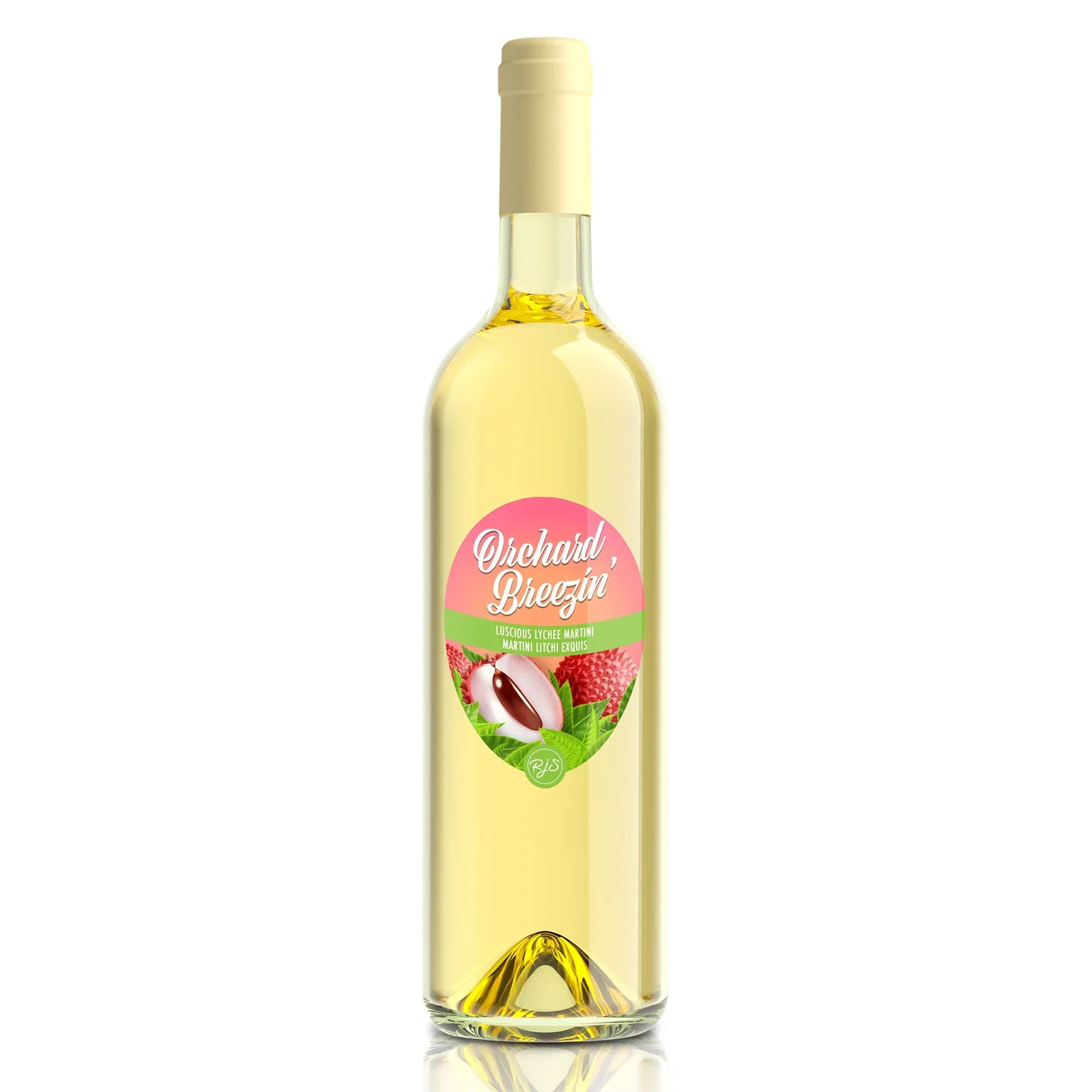Bottle of Luscious Lychee Martini Wine Cooler Kit