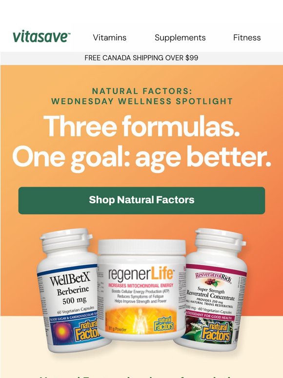 3 formulas. One goal: age better.