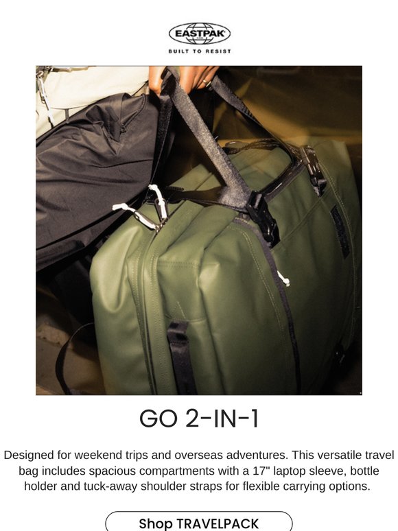 One Pack, 2 Ways To Carry