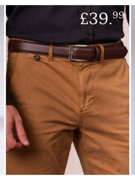 Staveley Leather Belt Brown