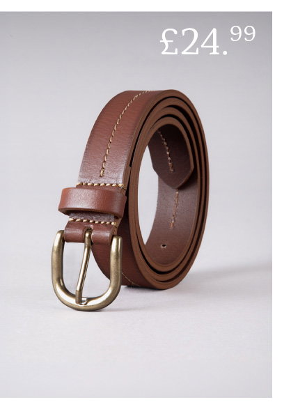Kendal Leather Belt Tan