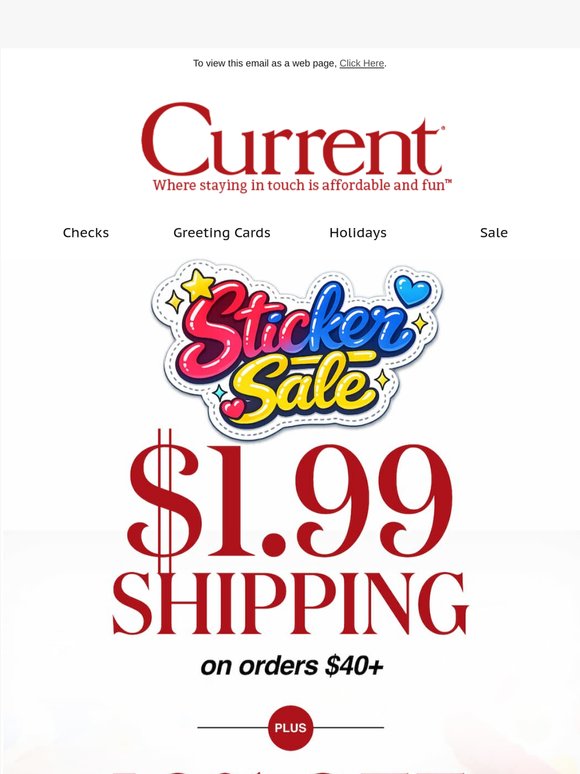 Sticker Sale: $1.99 Shipping + 10% Off