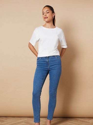 Jade Mid Rise Skinny Jeans