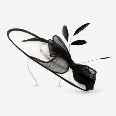 Jon Richard Mono Large Bow Hat Fascinator