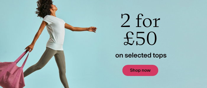2 for £50 on selected tops. Shop now.