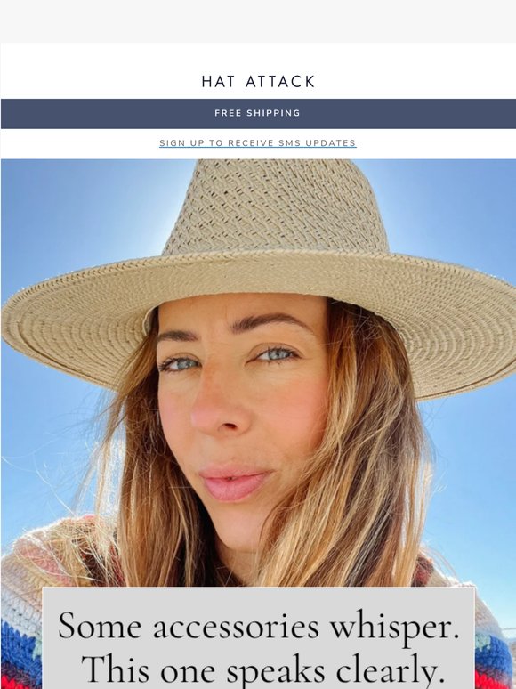 The hat that does the talking