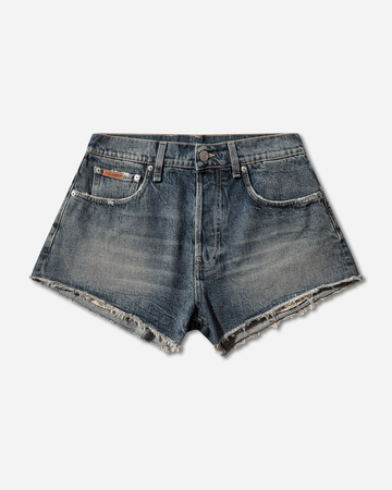 Short Shorts Blue Trucker Wash