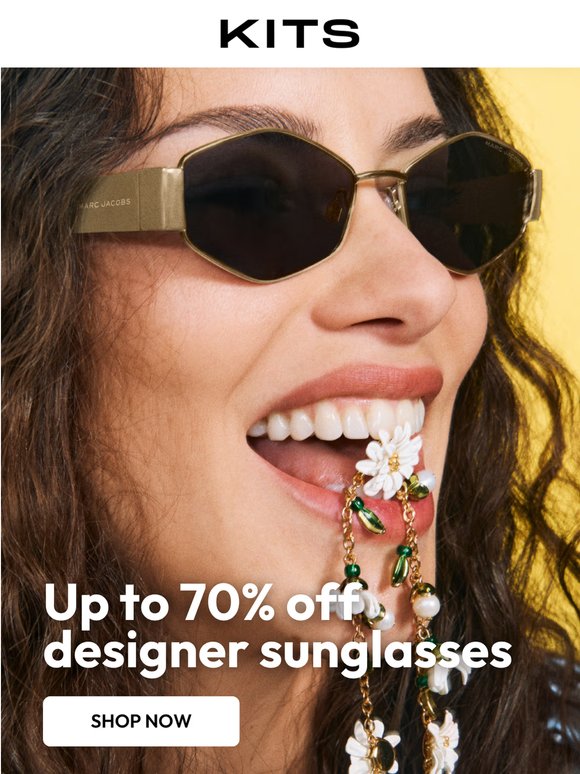 Up to 70% off designer sunglasses