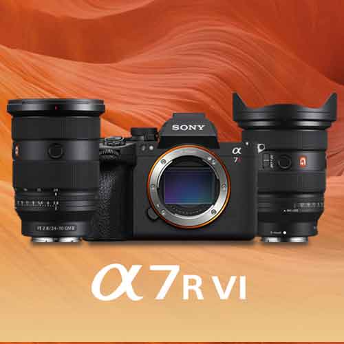 Up to £300 off lenses and accessories when you buy the Sony a7R VI