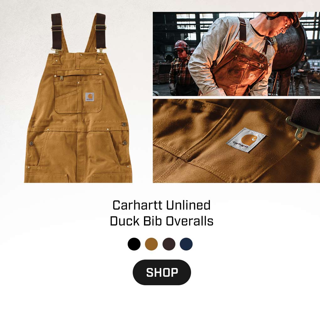 Carhartt 102776 Carhartt bib overalls in action.