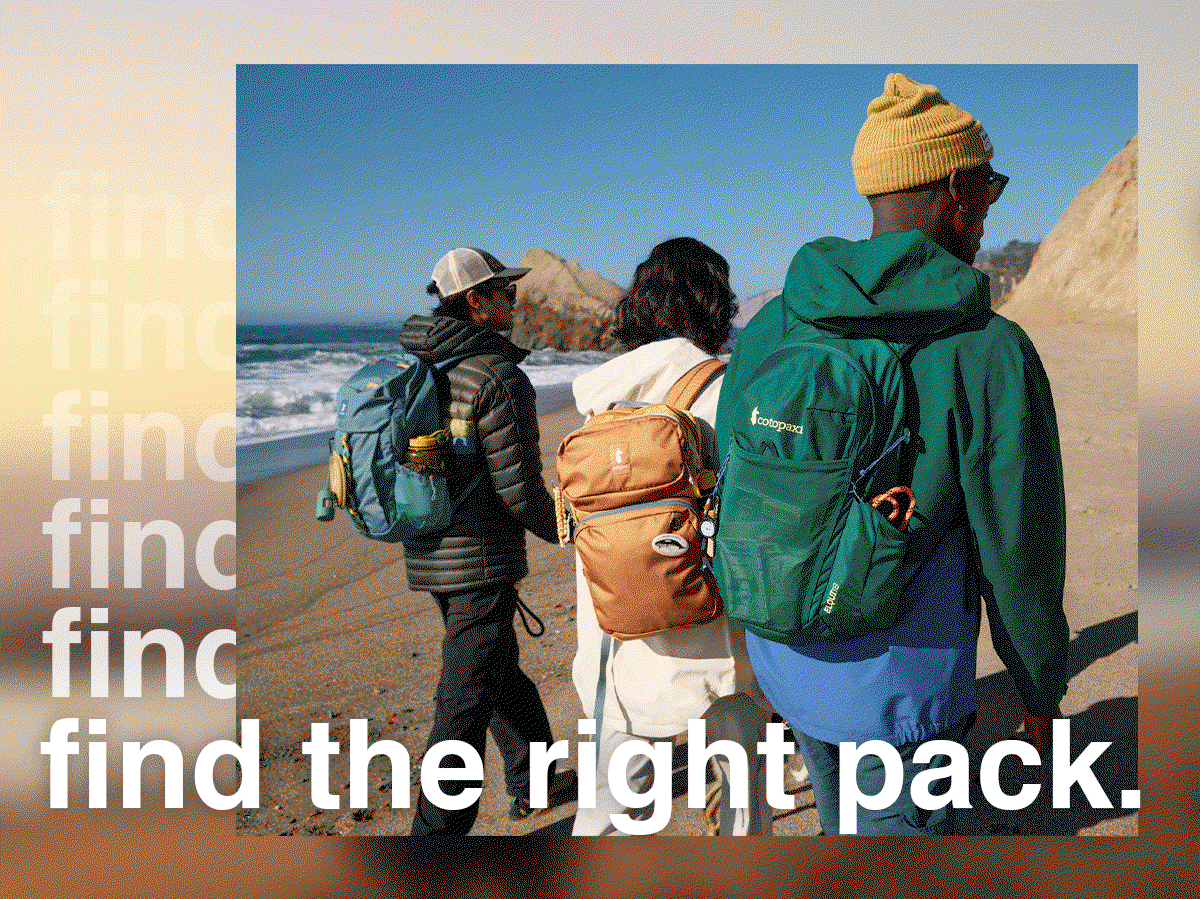 find the right pack.