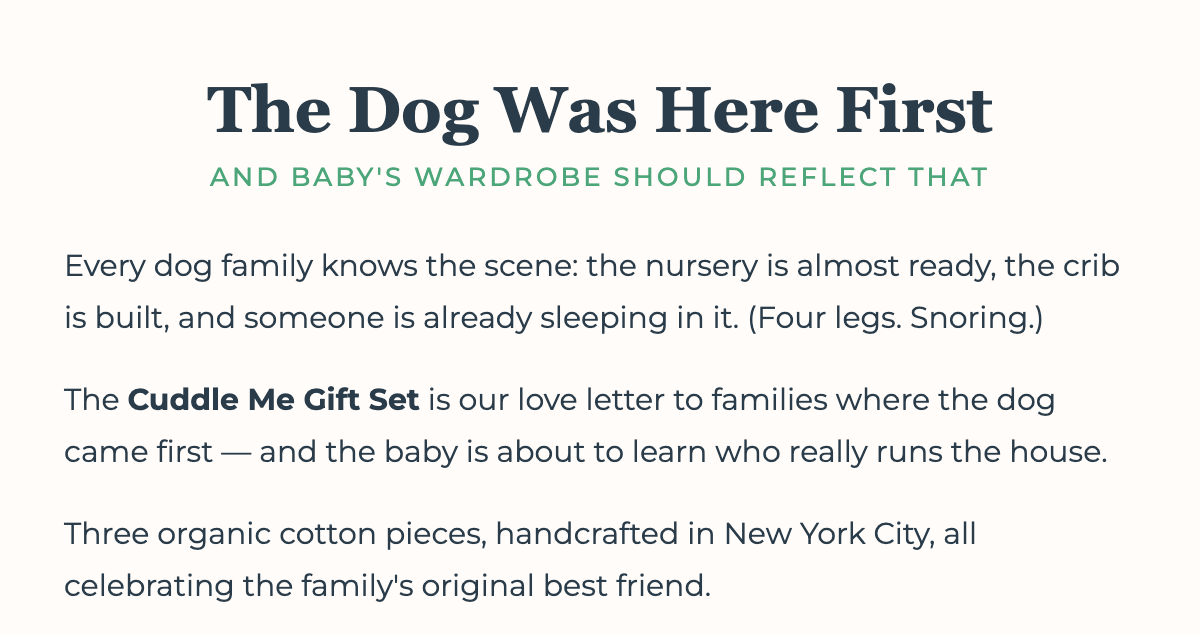 Cuddle Me Gift Set story and details