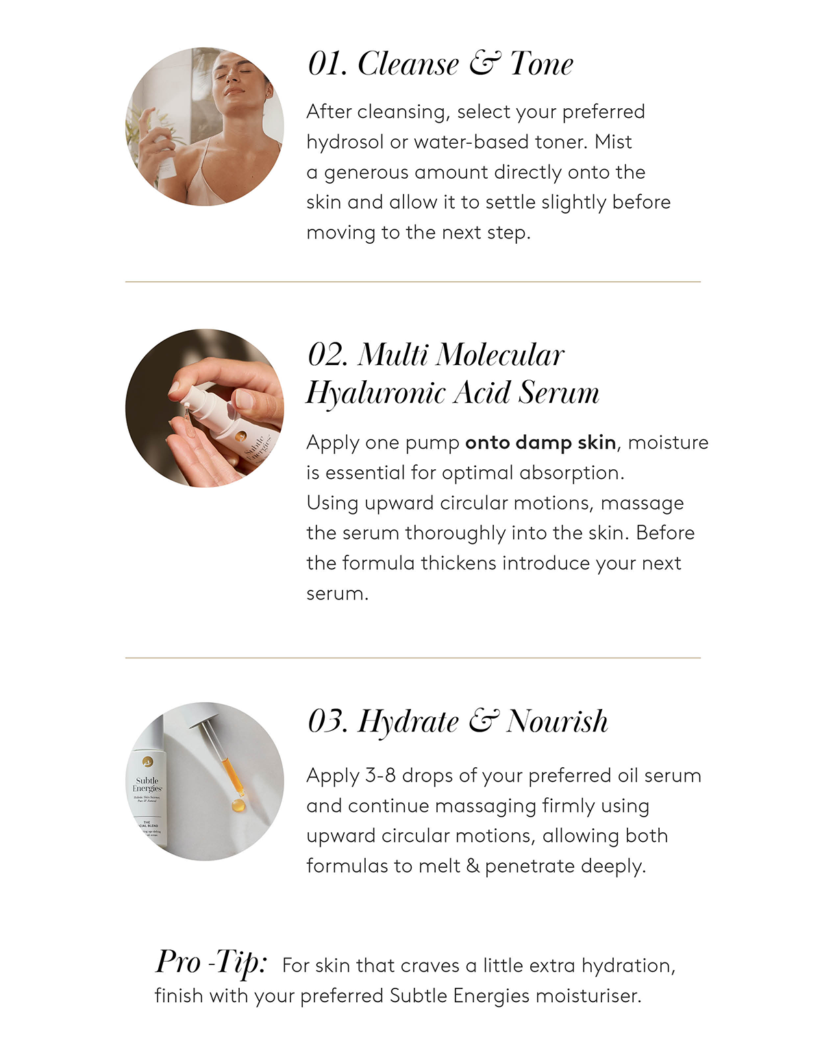 Plumper & Firmer Skin in 3 effortless steps