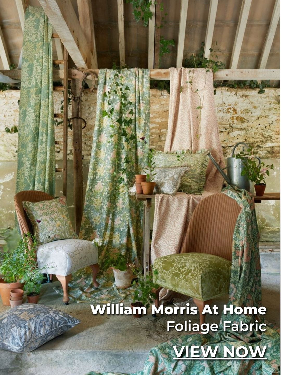 William Morris At Home Foliage Fabric