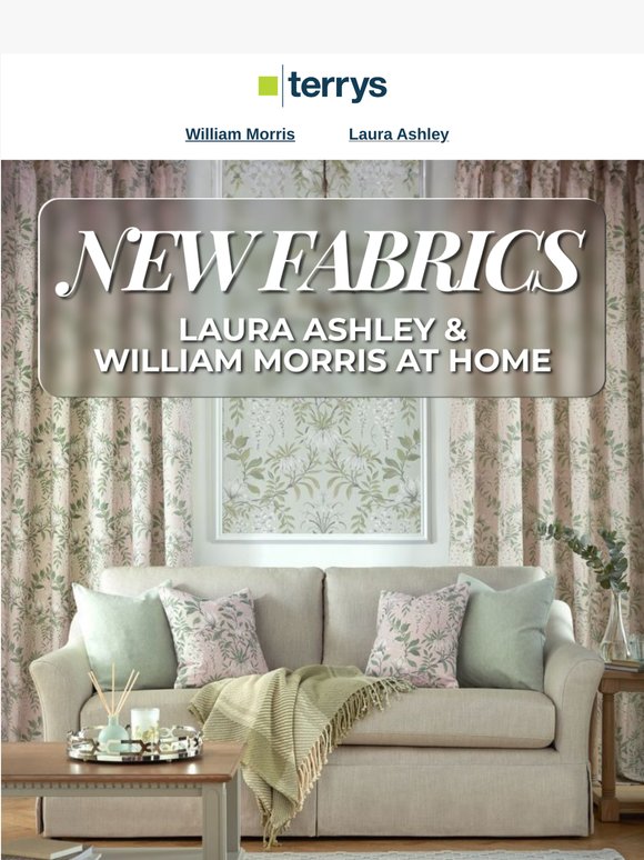 NEW FABRICS: Laura Ashley & William Morris at Home