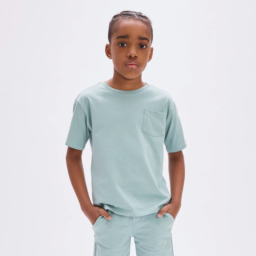 Image of Seafoam Miles Basics Pocket Tee