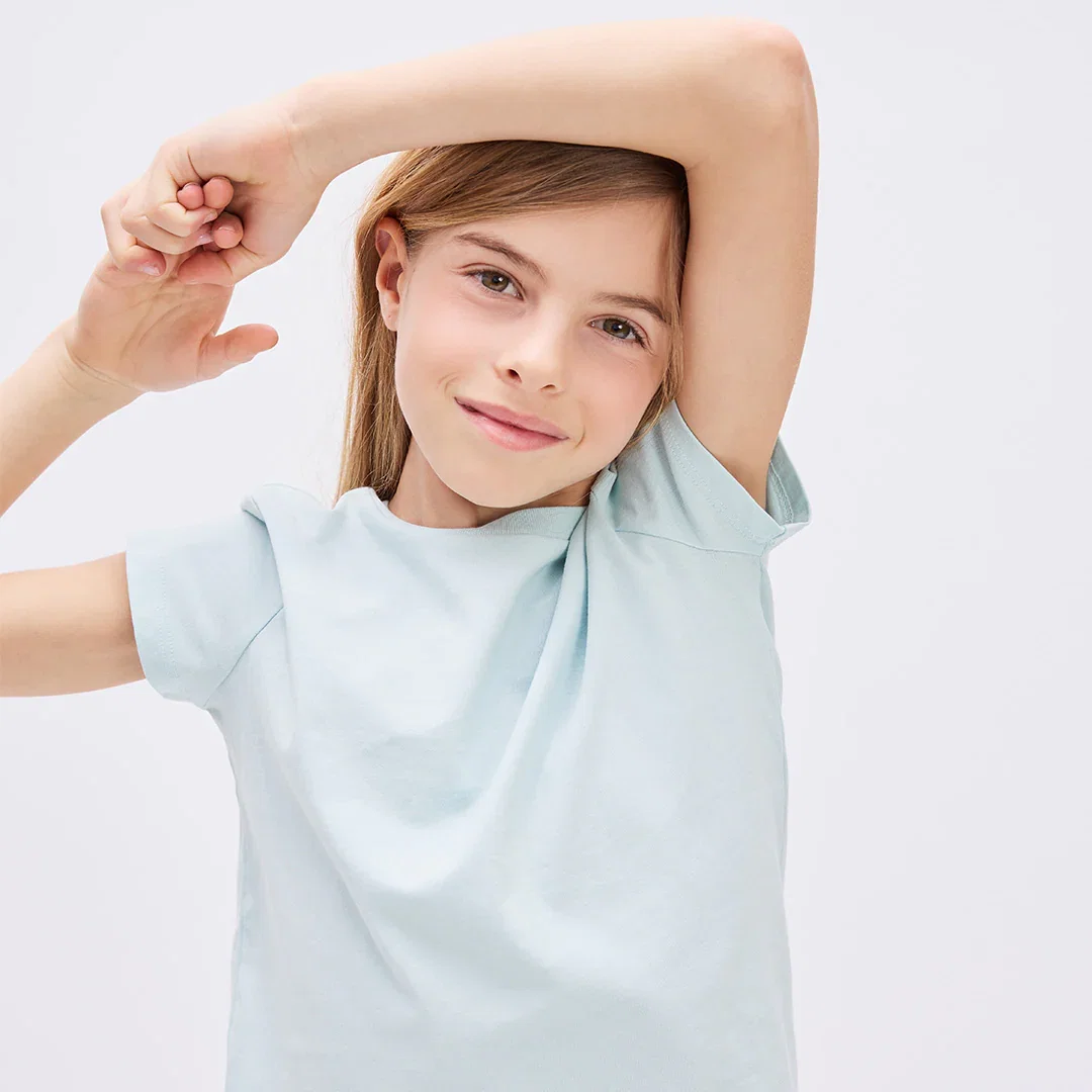 Image of Sky Blue Miles Basics Girl's Tee