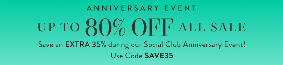 Up to 80% Off All Sale with SAVE35