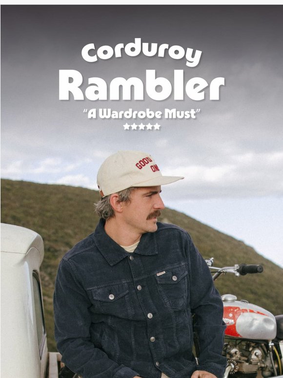 ⭐ 'A Wardrobe Must:' The Corduroy Rambler.