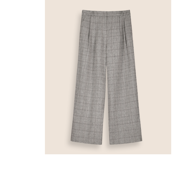 Lester Linen Blend Wide Leg Trousers