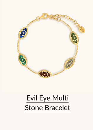 Evil Eye Multi Stone Bracelet